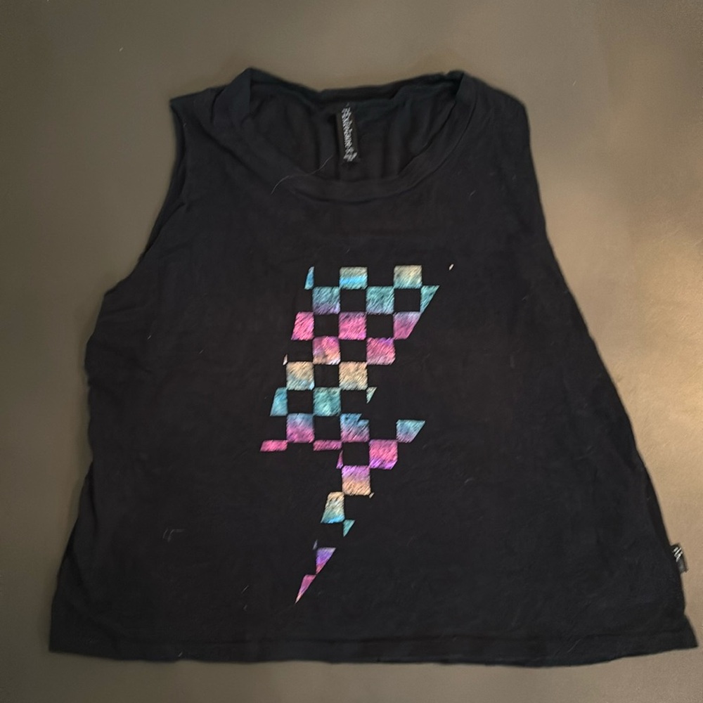 PixieLane 9/10 Black Lightning tank top